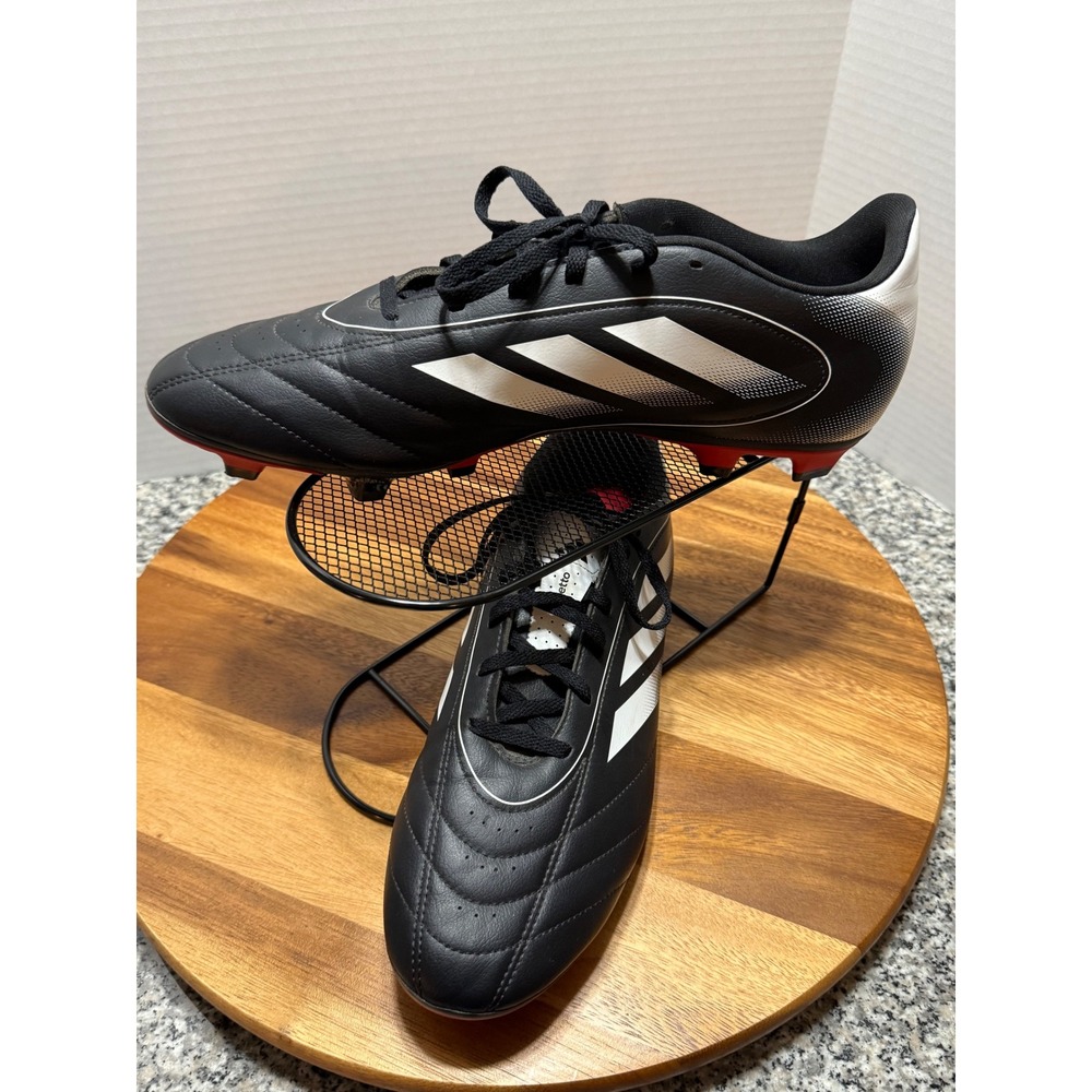Adidas Goletto Soccer Cleats Mens 13.5 Black White Red Excellent Firm Ground